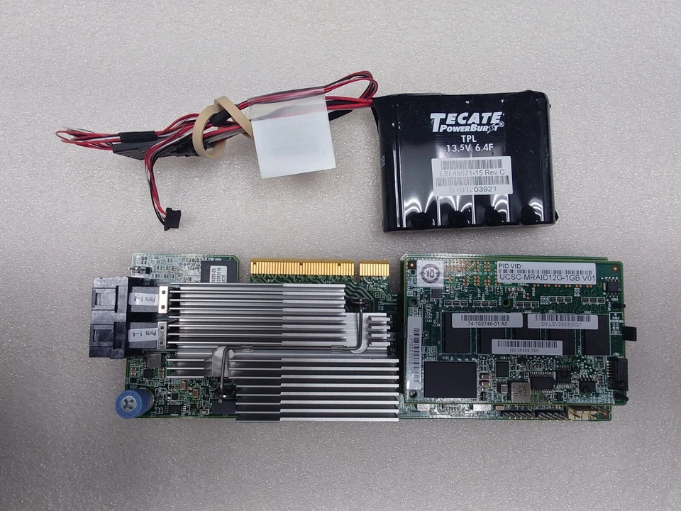 Cisco UCSC-MRAID12G-1GB 12Gb/s SAS RAID Controller 74-12862-01 - Image 1 of 4