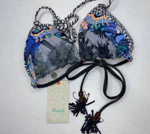 NEW WITH TAGS MAAJI LADIES SEASCAPE REVERSIBLE BIKINI TOP - Foto 1 di 5