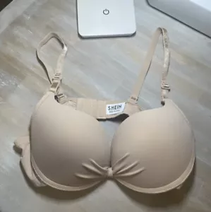 XS Heavy Padded Shein Bra NWOT Beige - Picture 1 of 4