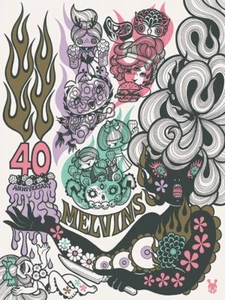MELVINS 40th Anniversary (2023) silkscreened poster by Junko Mizuno - Picture 1 of 1