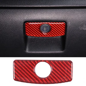 Carbon Fiber Red Glove Box Switch Button Trim For Subaru Forester 2013-2018 - Foto 1 di 12