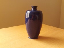 Vintage Royal Doulton Miniature Blue Vase 3 1/2" High.