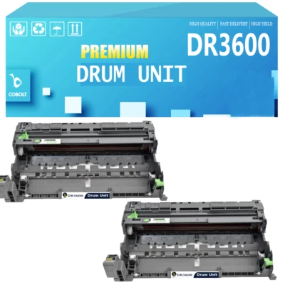 2 Black Drum Unit DR3600 Fits For Brother HL-L5210DN HL-L5210DW - Image 1 of 4