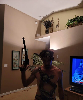 PIRATE COSTUME ACCESSORY KIT Mask Headband Skeleton Skull Belt Sling Toy Gun - Image 1 of 3