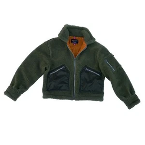 Chaqueta utilitaria Alpha Industries sherpa recortada en salvia talla XS - Imagen 1 de 6