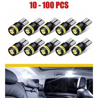 Светодиодная белая габаритная лампа для номерного знака AUXITO T10 194 168 W5W 10-100X - Изображение 1 из 4