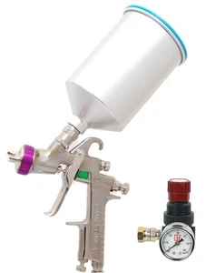 IWATA 5702 LPH400-LVB Basecoat HVLP SPRAY GUN 1.3-700ml Paint FREE Regulator - Picture 1 of 4