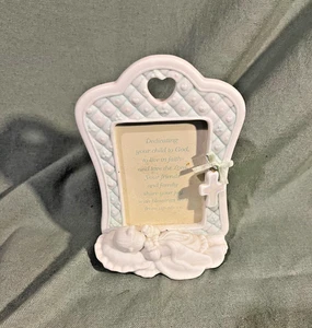 Precious Moments Dedicated to God Baby Bilderrahmen 687006 1999 - Bild 1 von 6