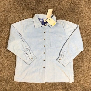 Camicia donna L.L.Bean in velluto a coste foderata in flanella pesante taglia XL blu - Foto 1 di 13