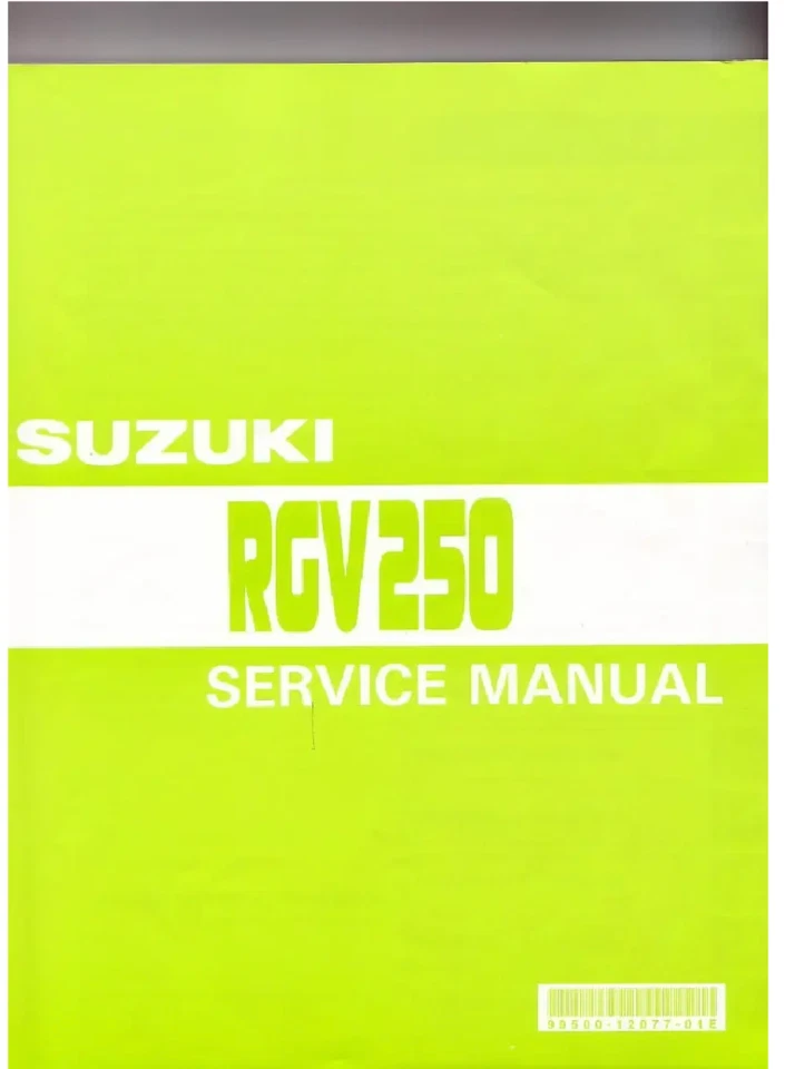 铃木 RGV250 1989 - 1996 服务手册 — 第 1/4 张图片