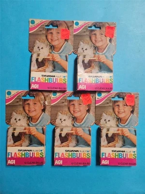 5 CAJAS DE 12 BOMBILLAS FLASH NUEVAS NOS SYLVANIA AG1 PUNTO AZUL QT = 60 BOMBILLAS TRANSPARENTES FLASH Foto 1 de 4