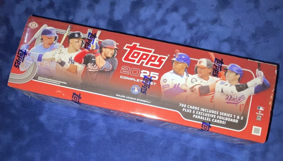 2025 Topps Baseball Complete Set 700Ct + 5 Foil Board Parallels Factory Sealed