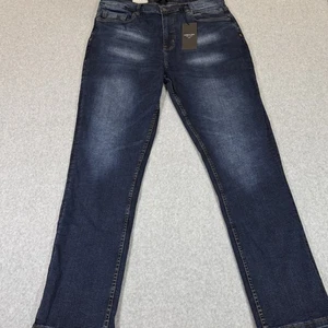 Kenneth Cole Herren Athletic Fit Jeans Cole Fit Nummer 1 Stretch Denim 36x30 Neu mit Etikett - Bild 1 von 20