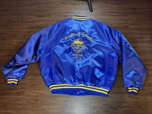 Vintage Knights Of Columbus Lined Satin Jacket - Picture 1 of 19