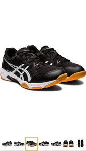 Asics Mens Gel Rocket 10 1071A054 Black Sneakers Size 12 - Picture 1 of 5