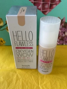 Benefit Hello Flawless Oxygen Wow Foundation I'm Pure 4 Sure IVORY 30ml New x1 - Picture 1 of 5