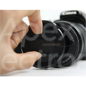 52 58 62 72 mm Center Pinch Lens Cap Cover f Canon Nikon Sony Tamron DSLR Camera - Picture 1 of 25