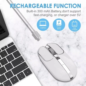ZIYOULANG Ratón Inalámbrico con 4 Botones Conexión 2.4Ghz Receptor USB Silencioso - Imagen 1 de 30