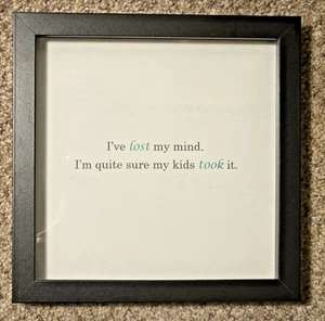 Handcrafted Bible Wall Art Print - Framed - Shadow Box - I've Lost My Mind - Picture 1 of 1