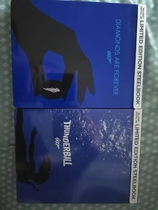 Diamonds Are Forever / Thunderball 007 (Blu-ray, Steelbook) - Versand in Verpackung - Bild 1 von 6