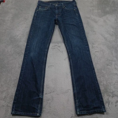 Jeans masculino Levis 527 29x32 azul bootcut jeans bolsos desgastados casual - Imagem 1 de 4