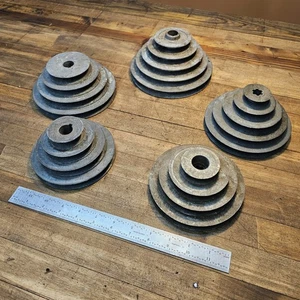 Vintage Browning V-Belt Pulley LOT • 4 & 5 Sizes Each • Electric Motor Pulleys - Picture 1 of 4
