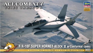 Hasegawa Creator Works Series Ace Combat 7 Skies Sconosciuto F/A-18F Super Hornet Bl - Foto 1 di 8