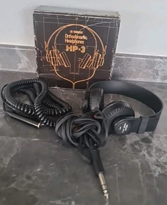 Vintage Yamaha Orthodynamic Headphones HP-3 Boxed Japan - Tested Working - Picture 1 of 15