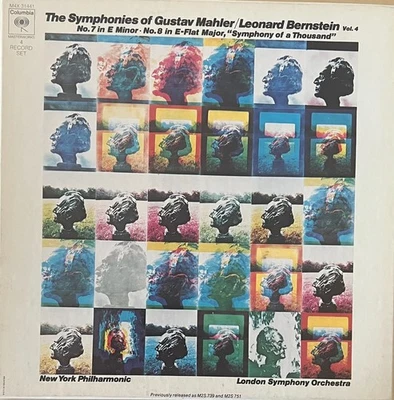 NEAR MINT "Mahler: Symphonies 7 & 8" 4 LPs Bernstein 1972 Columbia Stereo Foto 1 de 3