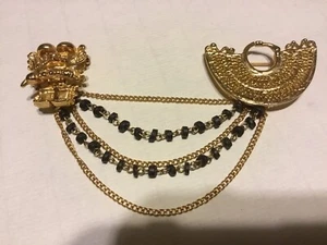 Präkolumbianische Figur & Sinu Hängerkette Brosche Pin vergoldet - Bild 1 von 9