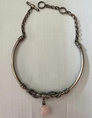 Barry Kieselstein Cord Alligators Sterling Silver Tube Necklace - Image 1 of 4