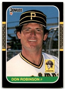 1987 Donruss Don Robinson Pittsburgh Pirates #608