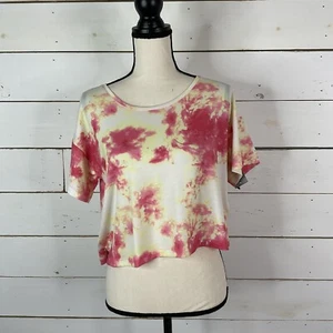Nueva Camiseta Recortada Ideology Ropa Activa Morning Glory Tie Dye Para Mujer Grande - Imagen 1 de 6