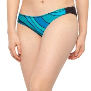 Spyder Wave Print Hipster Bikini Bottoms Women's XL Blue Black NEW - Picture 1 of 10