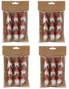 36 Stück Wichtel mit Klammer 4,5cm Holzklammer Christbaumschmuck Weihnachtsdeko - Bild 1 von 1