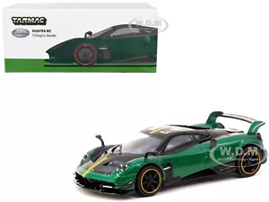 PAGANI HUAYRA BC GREEN & BLACK 1/64 DIECAST MODEL TARMAC WORKS T64G-TL014-GR - Picture 1 of 3