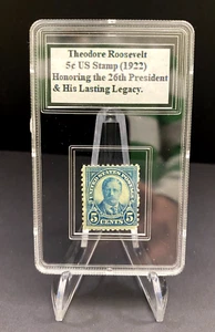 Theodore Roosevelt 5¢ US Stamp (1922) – Historic Presidential Collection - Picture 1 of 1