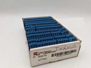 Lot of 100 Cutler-Hammer C383RK254B Terminal Block Feed Thrue 20-10AWG 600 Volt - Picture 1 of 10