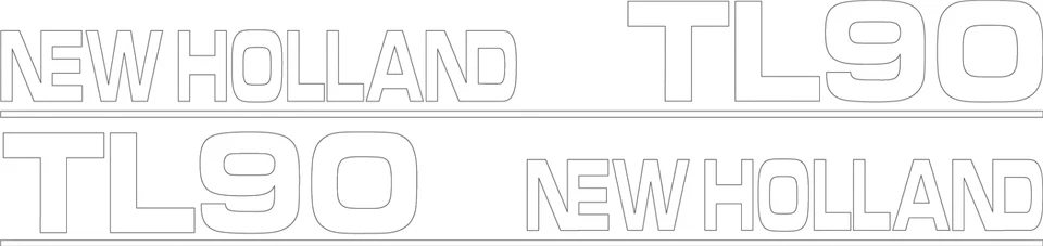Juego de calcomanías para tractor TL90 New Holland Foto 1 de 1