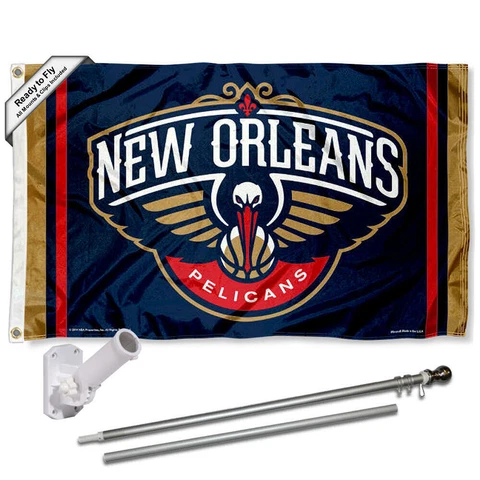 New Orleans Pelicans Flag Pole and Bracket Kit Cover