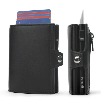 Slim Wallet Kartenetui RFID Schutz mini Geldbörse Portemonnaie Geldbeutel Smart - Bild 1 von 4