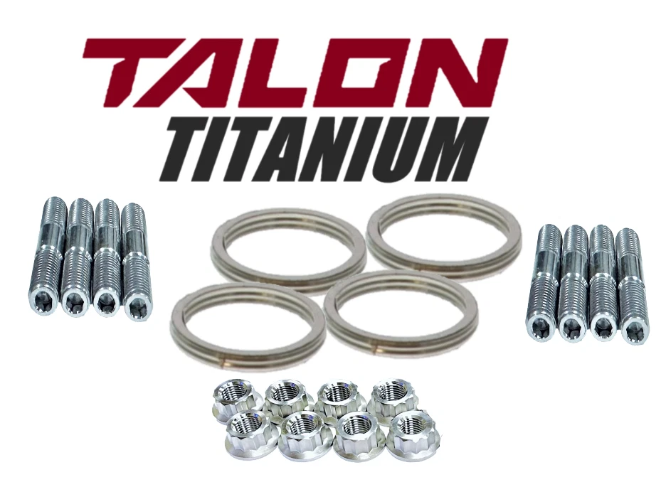 06-20 YZFR6 TITANIUM Exhaust Studs Nuts Manifold Gaskets Head Pipe Stud Nut Kit - Image 1 of 4