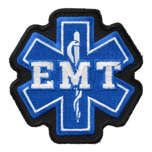 Parche EMT azul Star of Life, parches para profesión médica - Imagen 1 de 4