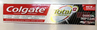 Colgate Charcoal Total 12 Toothpaste Thai Herb Teeth Deep Clean 150 g - Image 1 of 3