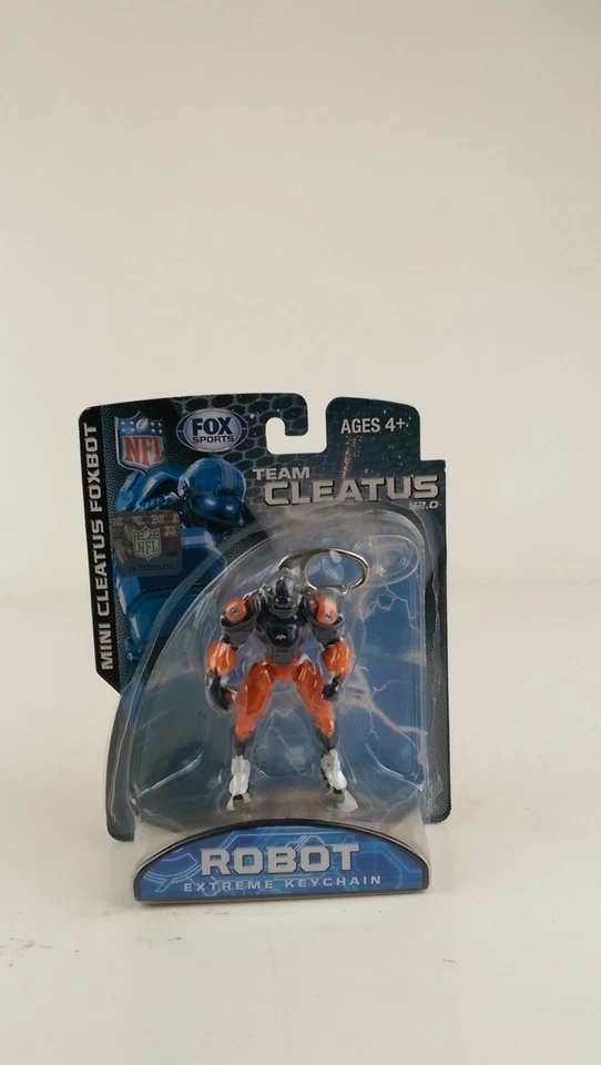 New Fox Cleatus Fox Robot Action Figure Key Chain Fob Denver Broncos - Image 1 of 4