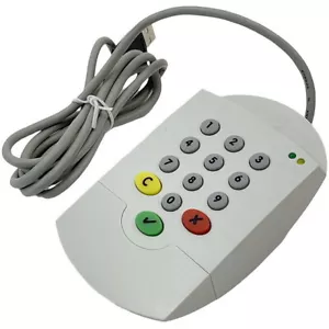SCM SPR332 Kartenleser für Chipkarten Smart Card USB mit Tastatur - Bild 1 von 1