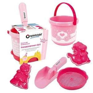 Spielstabil Prinzessinnen-Set 5-teilig mit Eimer, Schaufel, Sieb, Sandförmchen - Bild 1 von 2