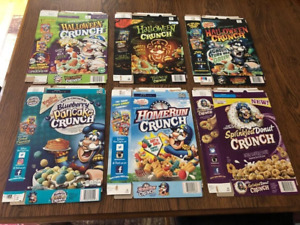 Lot Of 11 Limited Edition CAP'N CRUNCH'S Cereal Boxes (Empty)