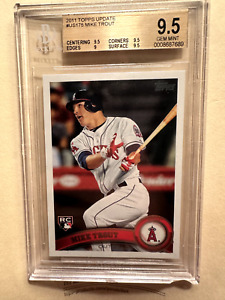 2011 Topps Update MIKE TROUT RC Rookie Graded GEM MINT  BGS 9.5  #US175