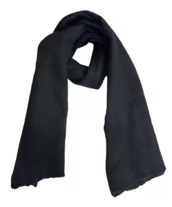 NWT RALPH LAUREN Mohair Rectangle Long Scarf One Size Black Unisex MSRP $995 - Picture 1 of 8